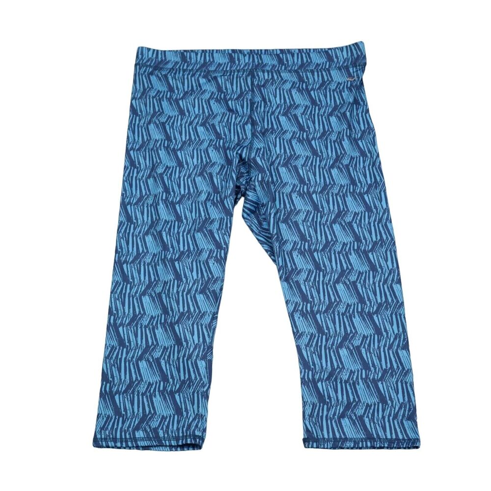Everlast Pants Womens XL Blue Capri Elastic Waist High Rise Activewear Leggings
